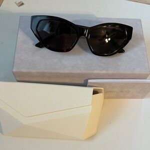 Jimmy Choo Tortoise Cat-Eye Sunglasses